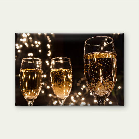 Sparkling Champagne Glass Bubbles Wall Art Decor 100% Australian Made - Bella Home Decor