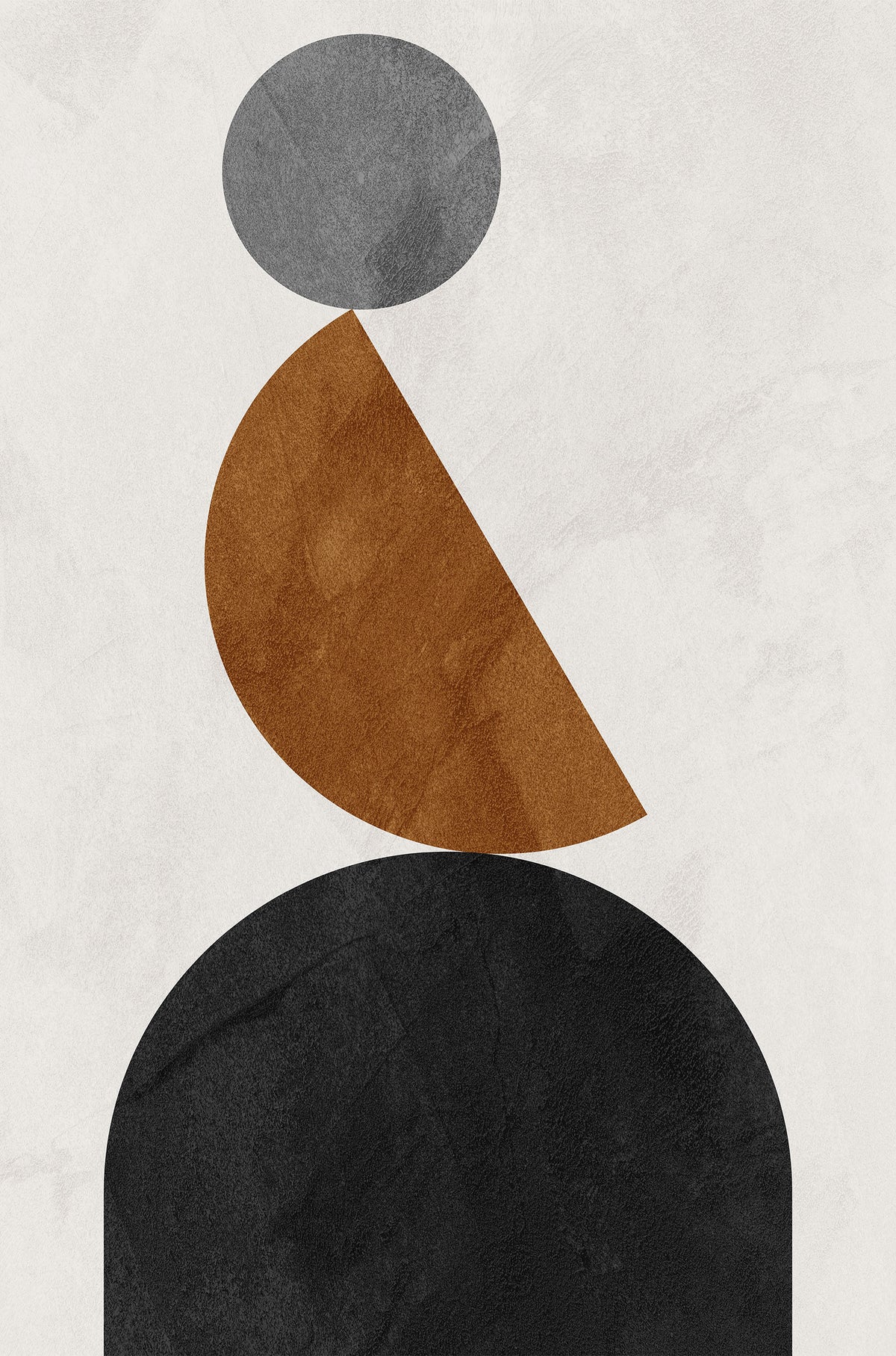 Abstract Geometric Shapes 40x60cm Metal Print Ready to Hang