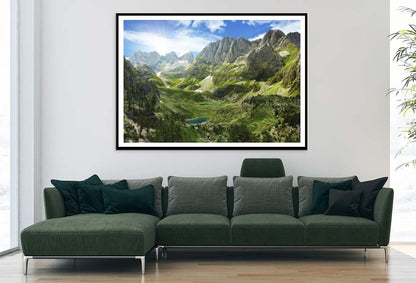 Amazing View of Mountain Lakes in Albanian Alps Home Decor Premium Quality Poster Print Choose Your Sizes