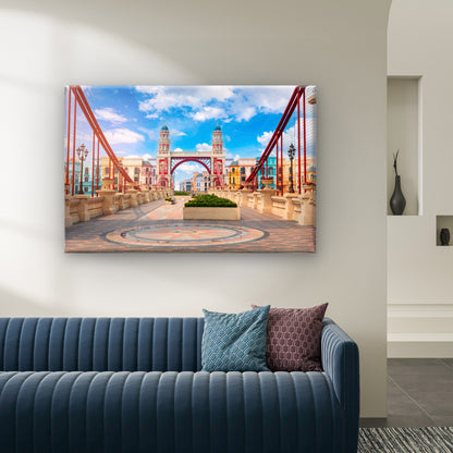 Bridge Towers Mega Grand World Park Venice Vietnam Wall Art Decor 100% Australian Made