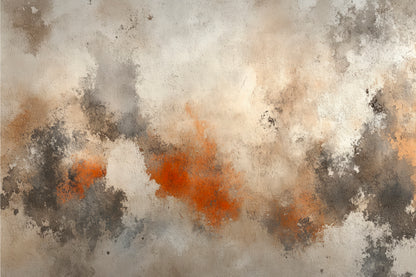 Abstract Beige Brown Watercolor Wall Art Decor 100% Australian Made