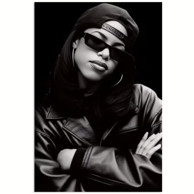 Black & White Urban Woman Fashion Home Decor Premium Quality Poster Print Choose Your Sizes