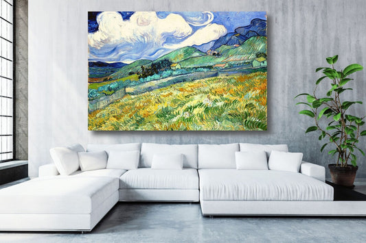 Vincent Van Gogh, Mountainous UV Direct Aluminum Print Australian Made Quality