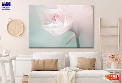 Single Dreamy Surreal White Flower Wall Art Decor 100% Australian Made