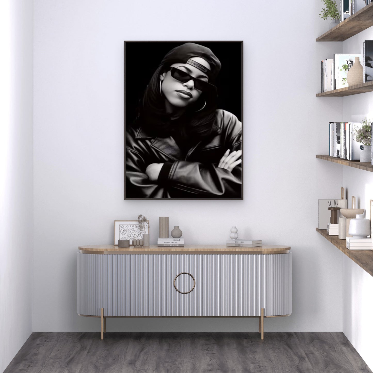 Black & White Urban Woman Fashion Home Decor Premium Quality Poster Print Choose Your Sizes