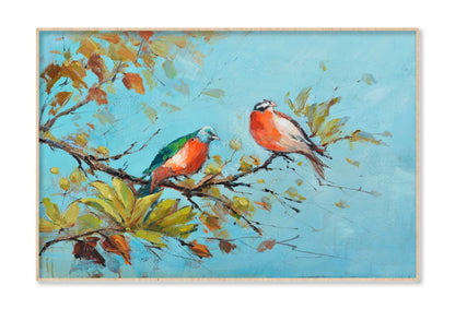 Two Birds Hand Made Painting Wall Art Limited Edition High Quality Print