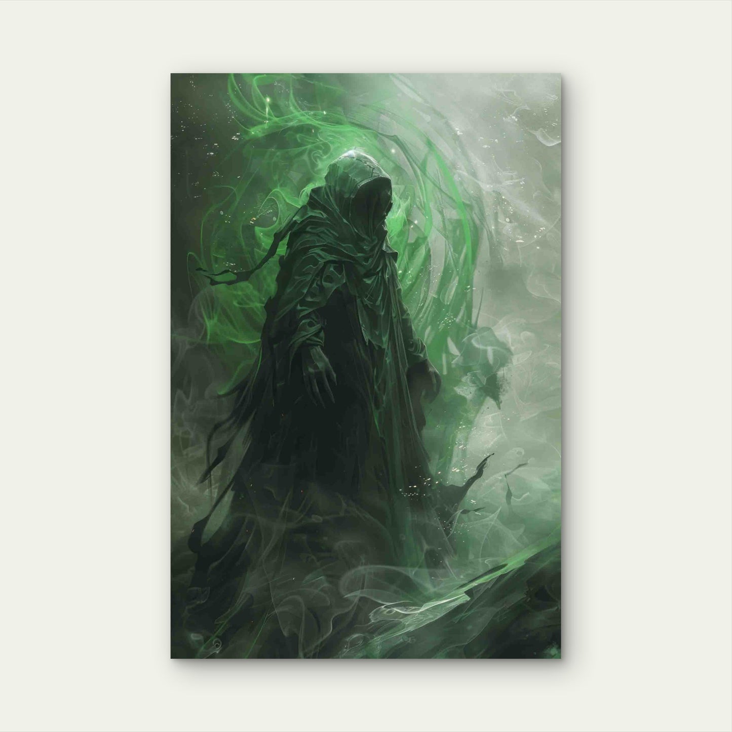The Green Wraith 60x90cm Metal Print Ready to Hang