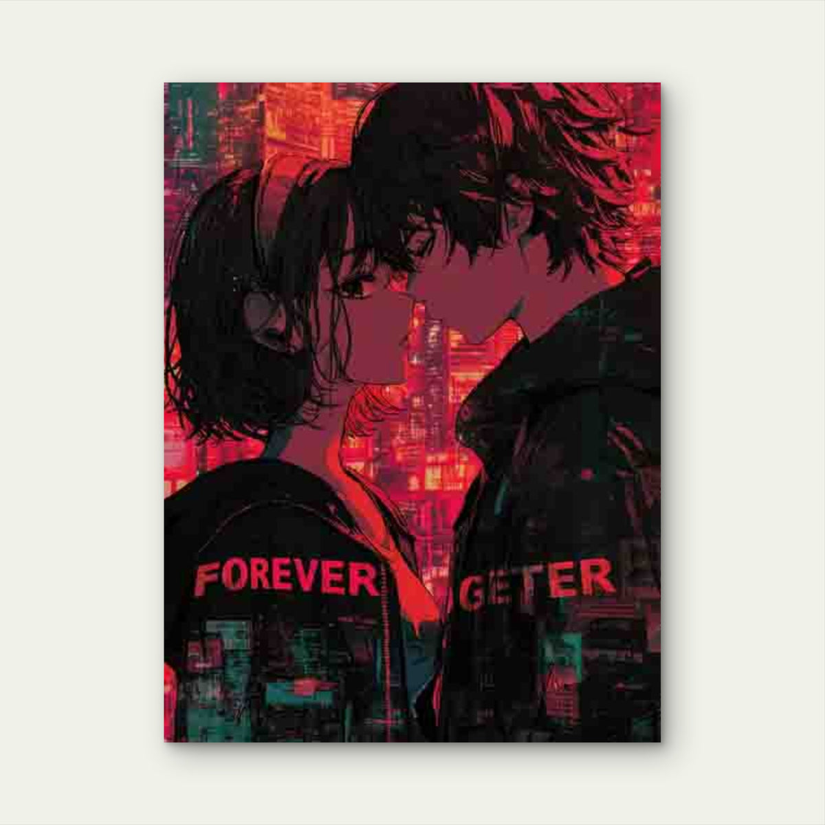 Forever Together Play Reverse 60x90cm Metal Print Ready to Hang