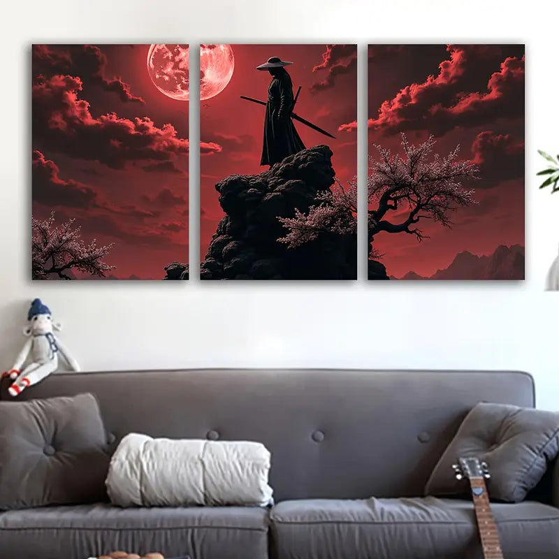 3pcs The Man At The Top Poster Wall Art Set Canvas Framed 50x70cm - High Quality Print 100% Australian Made Wall Canvas Ready to Hang