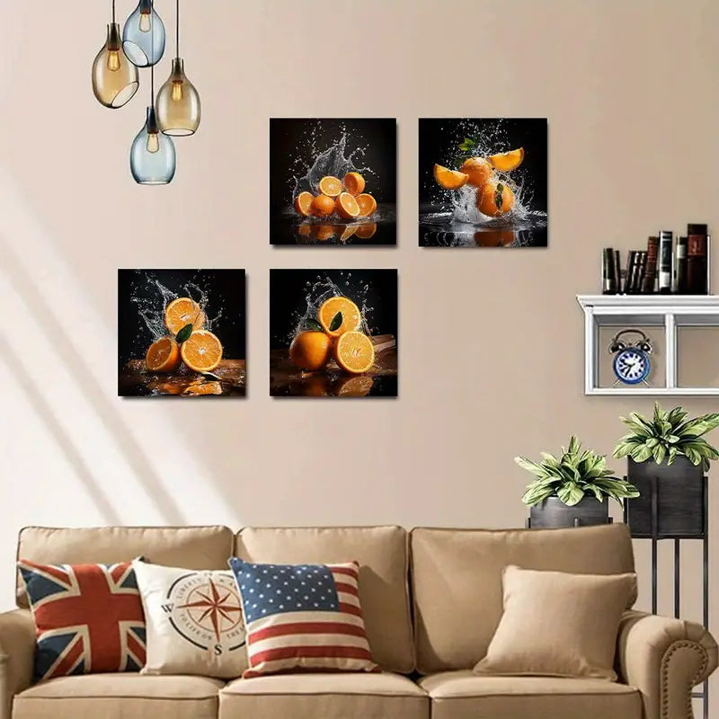 4pcs  Grandes Ideiat Wall Art Canvas Framed