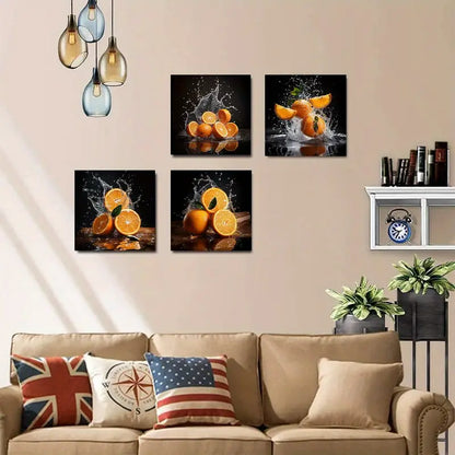4pcs  Grandes Ideiat Wall Art Canvas Framed