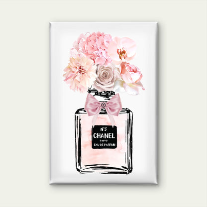 Fashion Perfume Bottle with Flowers Print 100% Australian Made