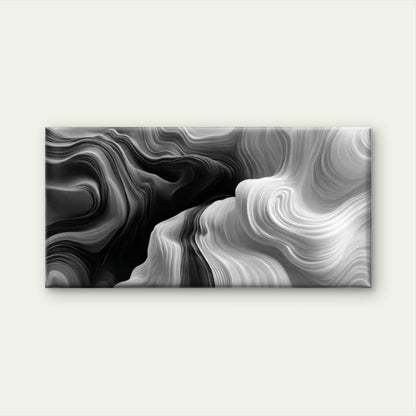 Minimalist & Swirling Pattern Wall Art Canvas Office Home Room Framed 120x60cm