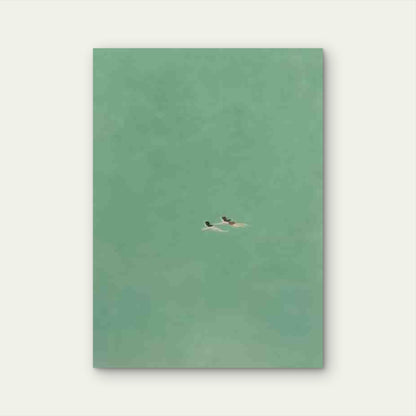 Abstract Minimalist Ocean Wave Metal Print Ready to Hang