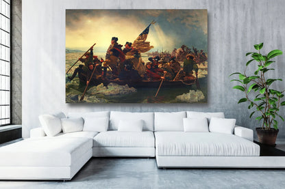 Emanuel Leutze, Washington Crossing The Delaware UV Direct Aluminum Print Australian Made Quality