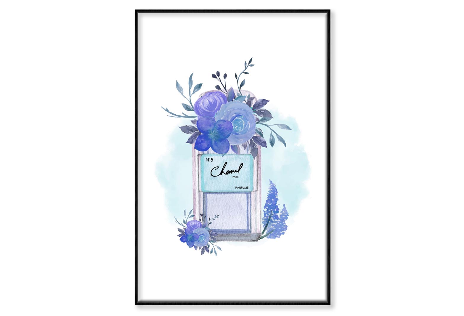 Purple Perfume Wall Art Limited Edition High Quality Print Canvas Box Framed Black