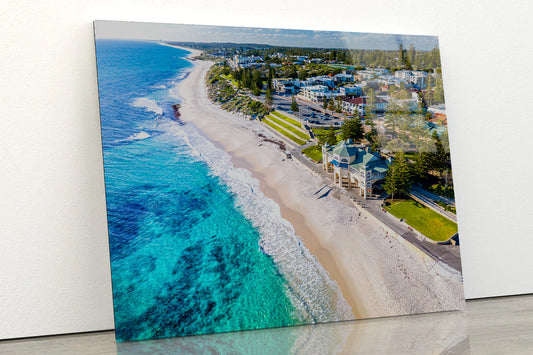 Clear Cottesloe Beach Australia Acrylic Glass Print Tempered Glass Wall Art 100% Made in Australia Ready to Hang