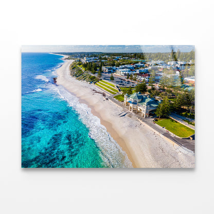 Clear Cottesloe Beach Australia Acrylic Glass Print Tempered Glass Wall Art 100% Made in Australia Ready to Hang