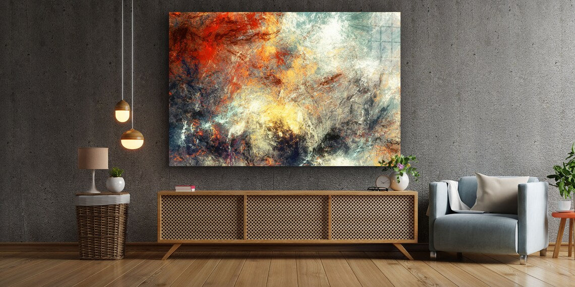 Abstract Cosmic Storm UV Direct Aluminum Print Australian Made Quality