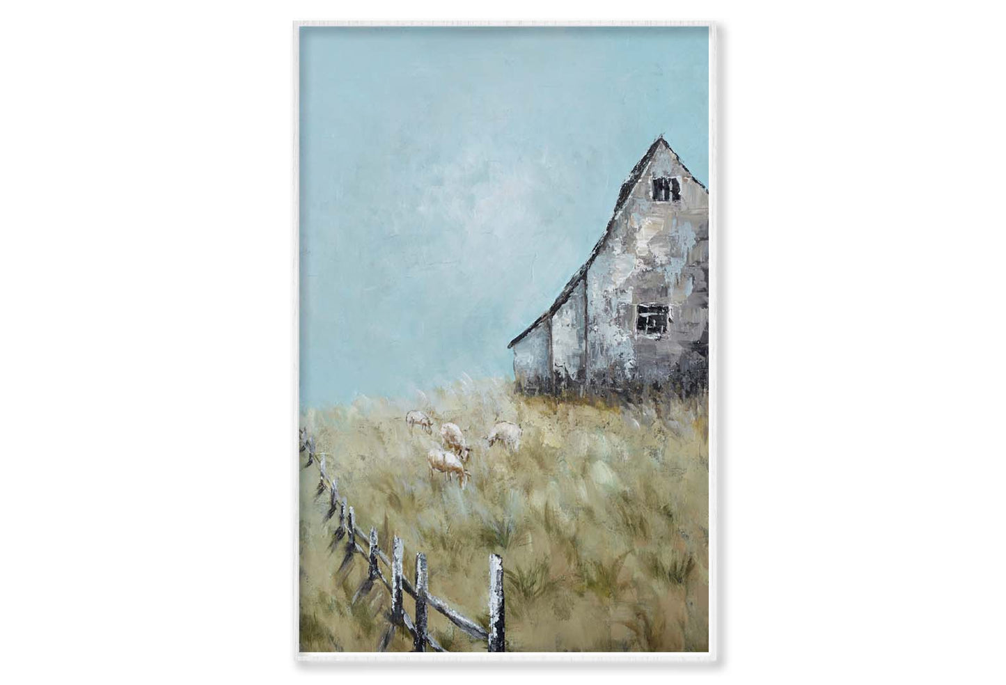 An Impression of Farm, Meadow, House Wall Art Limited Edition High Quality Print