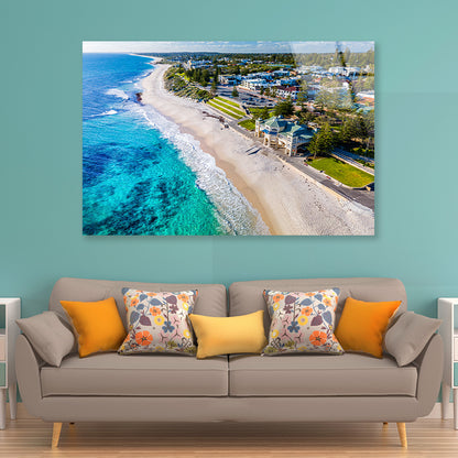 Clear Cottesloe Beach Australia Acrylic Glass Print Tempered Glass Wall Art 100% Made in Australia Ready to Hang