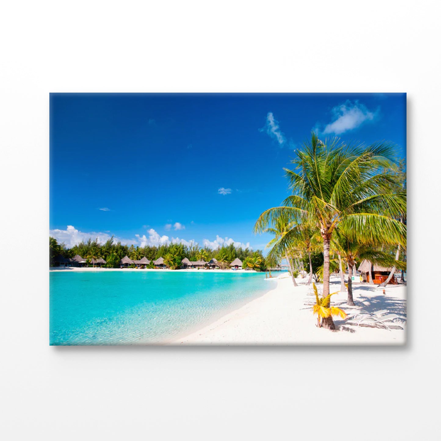 Bella Home Beautiful Beach On Bora Bora Island Print Canvas Ready to hang