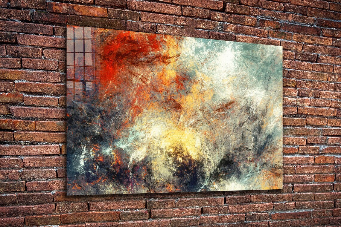 Abstract Cosmic Storm UV Direct Aluminum Print Australian Made Quality