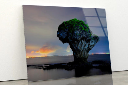 The Vase-Shaped Rock on the Sea Taiwan Acrylic Glass Print Tempered Glass Wall Art 100% Made in Australia Ready to Hang