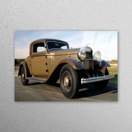 Garage Retro Car Acrylic Glass Print Tempered Glass Wall Art 100% Made in Australia Ready to Hang