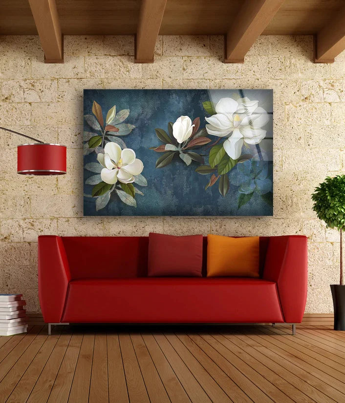 Flowers Painting UV Direct Aluminum Print Australian Made Quality