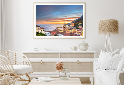 Beautiful Sky with Amalfi Coast Home Decor Premium Quality Poster Print Choose Your Sizes