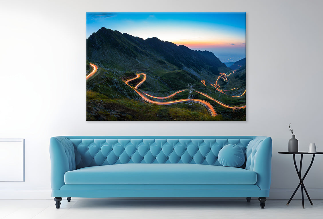 Transfagarasan Road in Romania  Wall Art Decor 100% Australian Made
