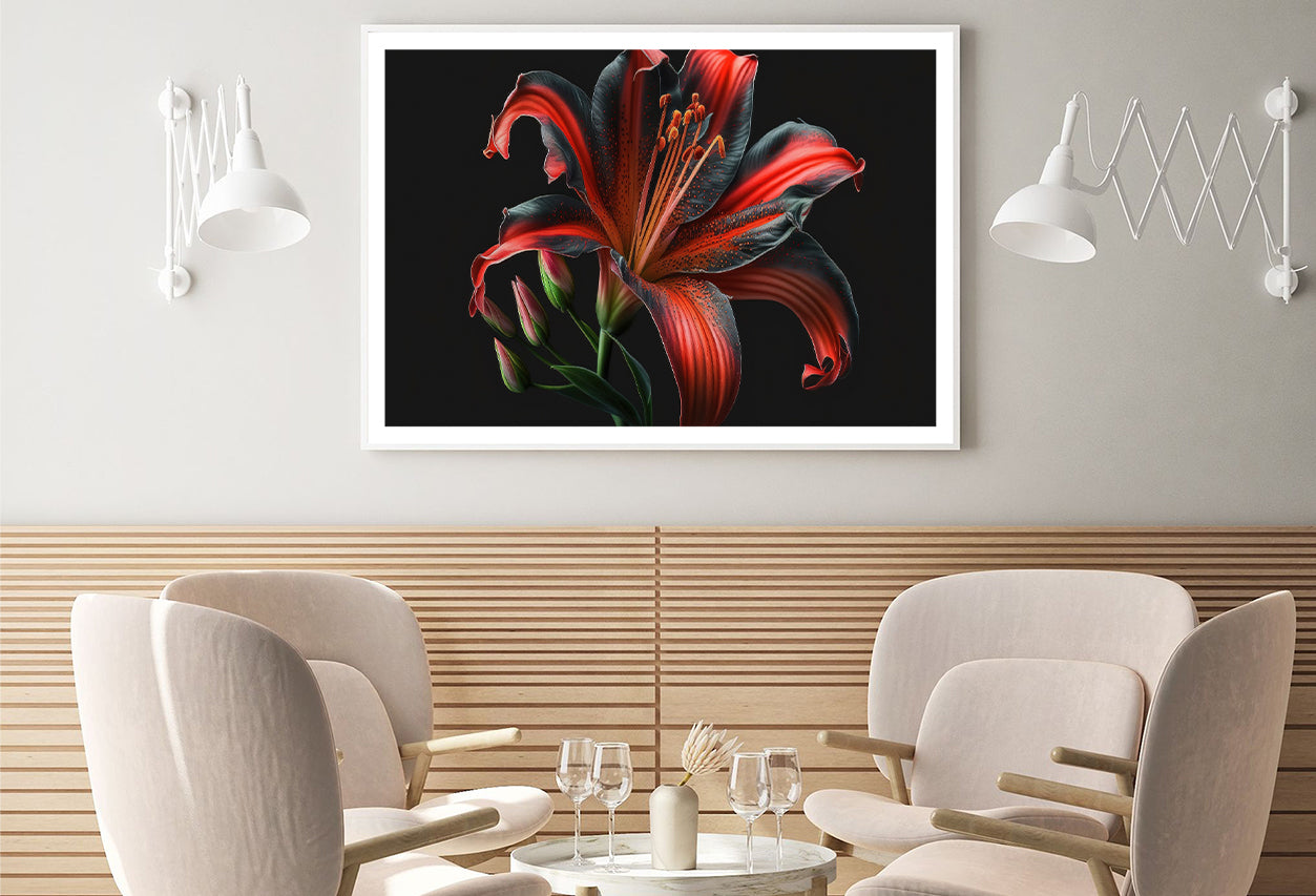 View of Lily Blossom Home Decor Premium Quality Poster Print Choose Your Sizes