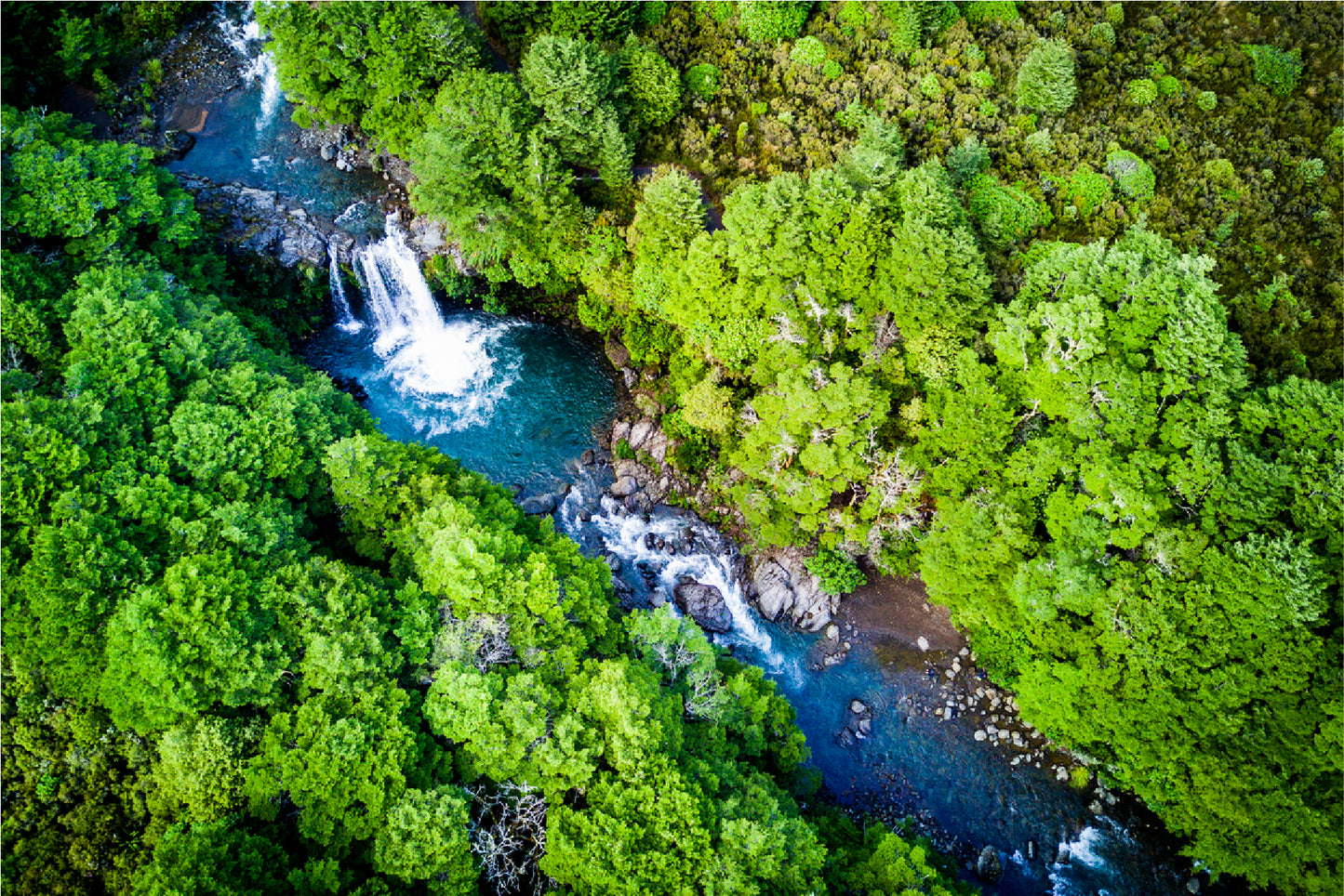 Tawhai Falls In Tongariro Park Home Decor Premium Quality Poster Print Choose Your Sizes