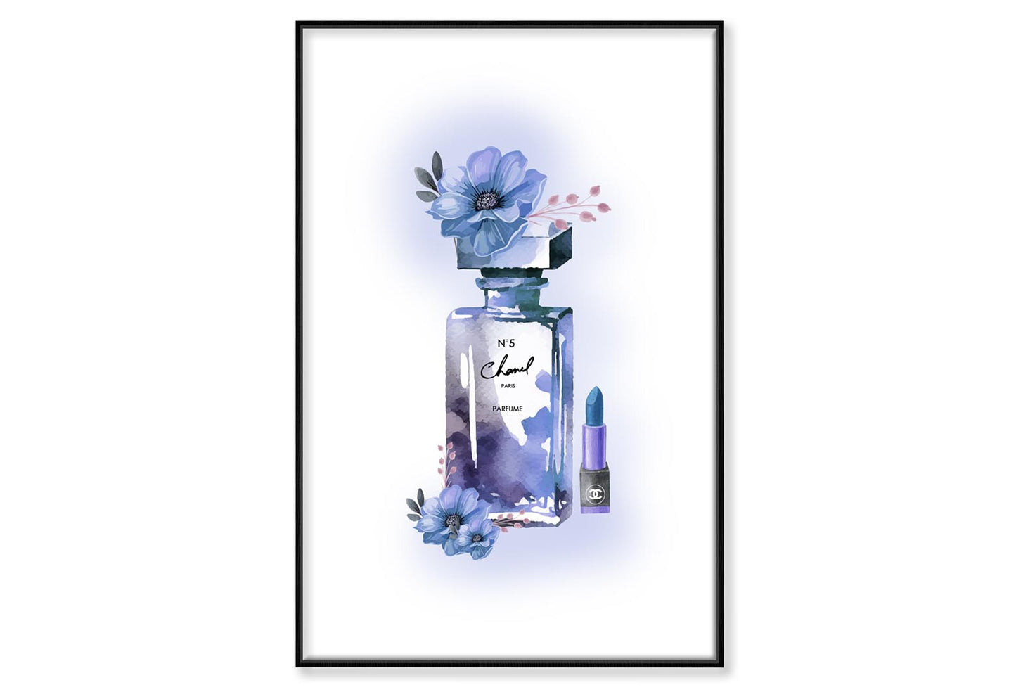 Purple Perfume Wall Art Limited Edition High Quality Print Canvas Box Framed Black