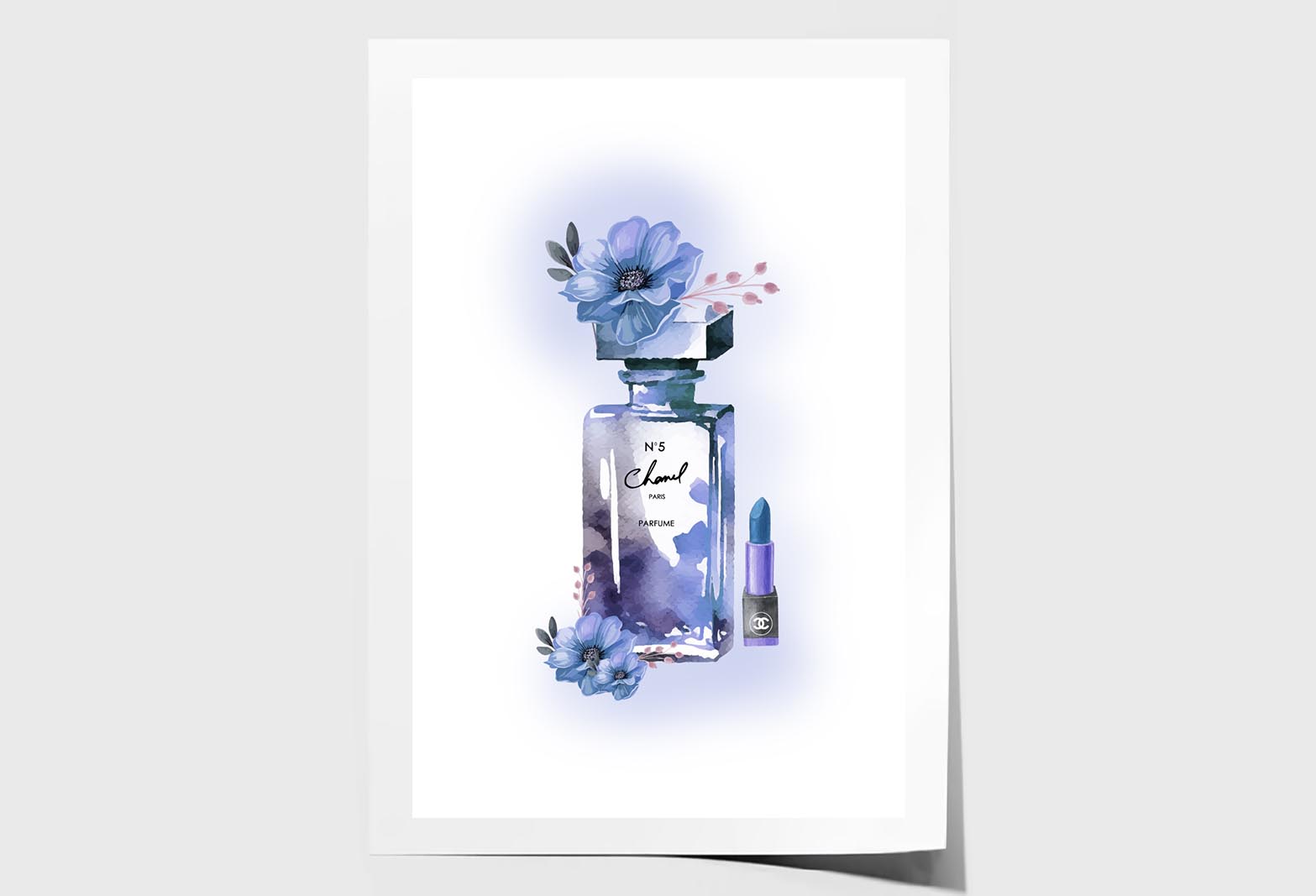 Purple Perfume Wall Art Limited Edition High Quality Print Unframed Roll Canvas None