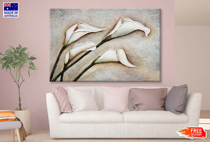 Calla Lily White Flower Oil Painting Wall Art Limited Edition High Quality Print