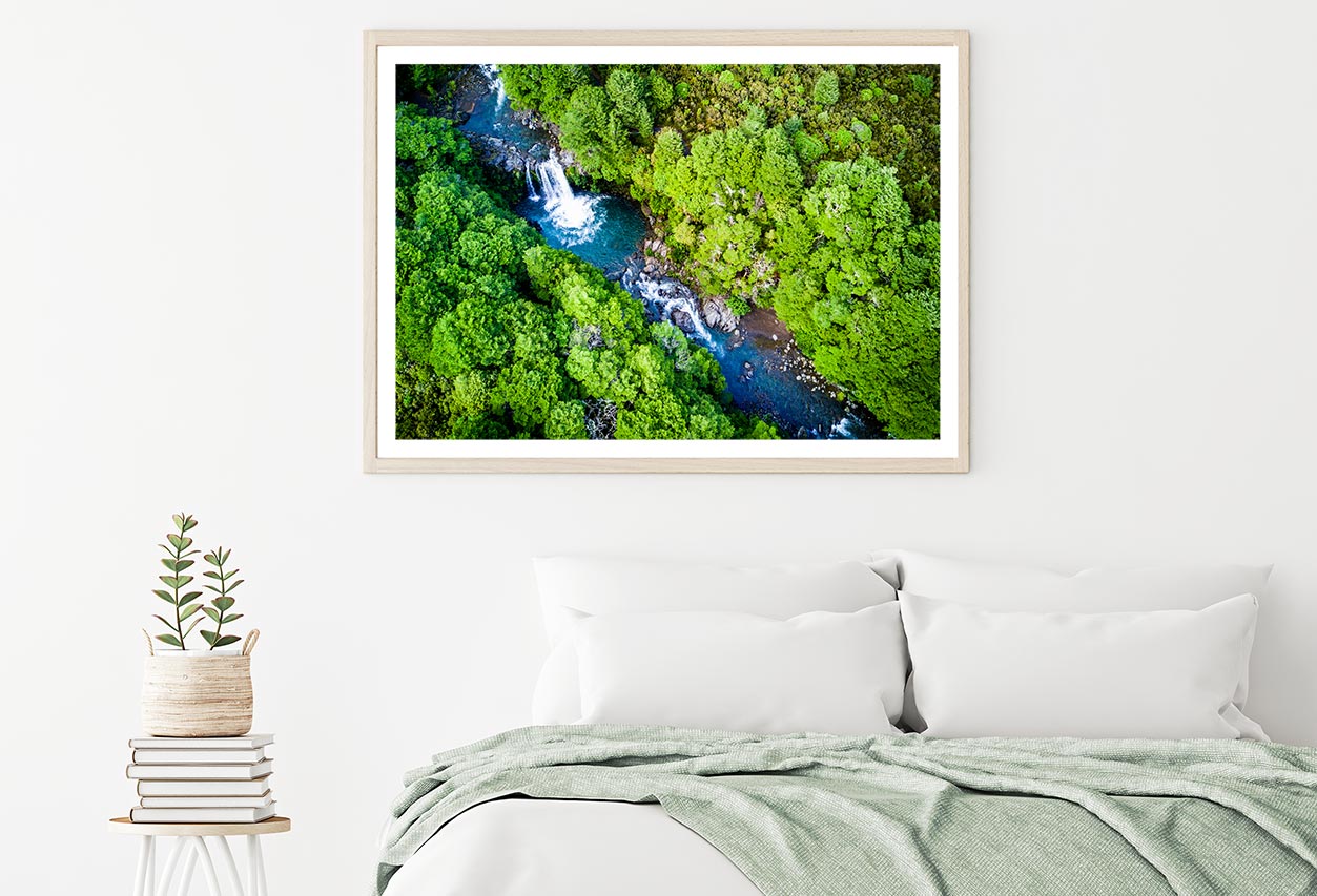 Tawhai Falls In Tongariro Park Home Decor Premium Quality Poster Print Choose Your Sizes