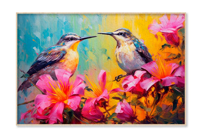 Acrylic Painting Two Little Birds Wall Art Limited Edition High Quality Print