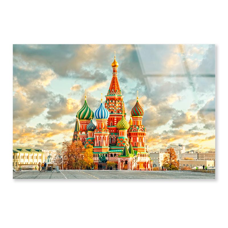 Moscow, Russia, Red Square, View  Acrylic Glass Print Tempered Glass Wall Art 100% Made in Australia Ready to Hang