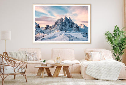 Scenery Of Majestic Snow Mountain Home Decor Premium Quality Poster Print Choose Your Sizes