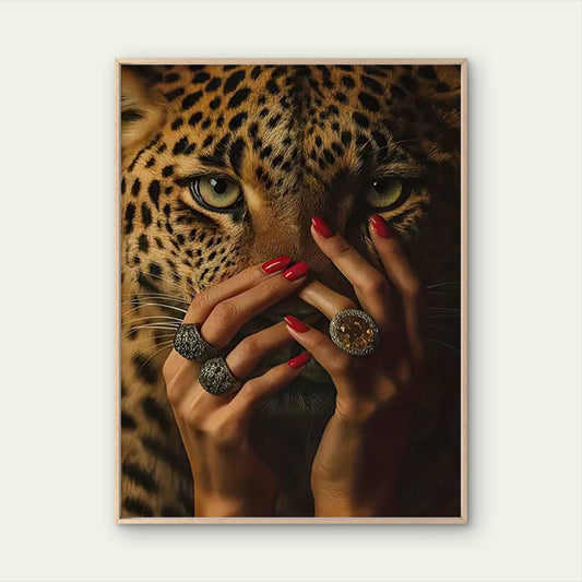 Vintage Female Power Leopard Face Fashion Home Decor Premium Quality Poster Print Choose Your Sizes