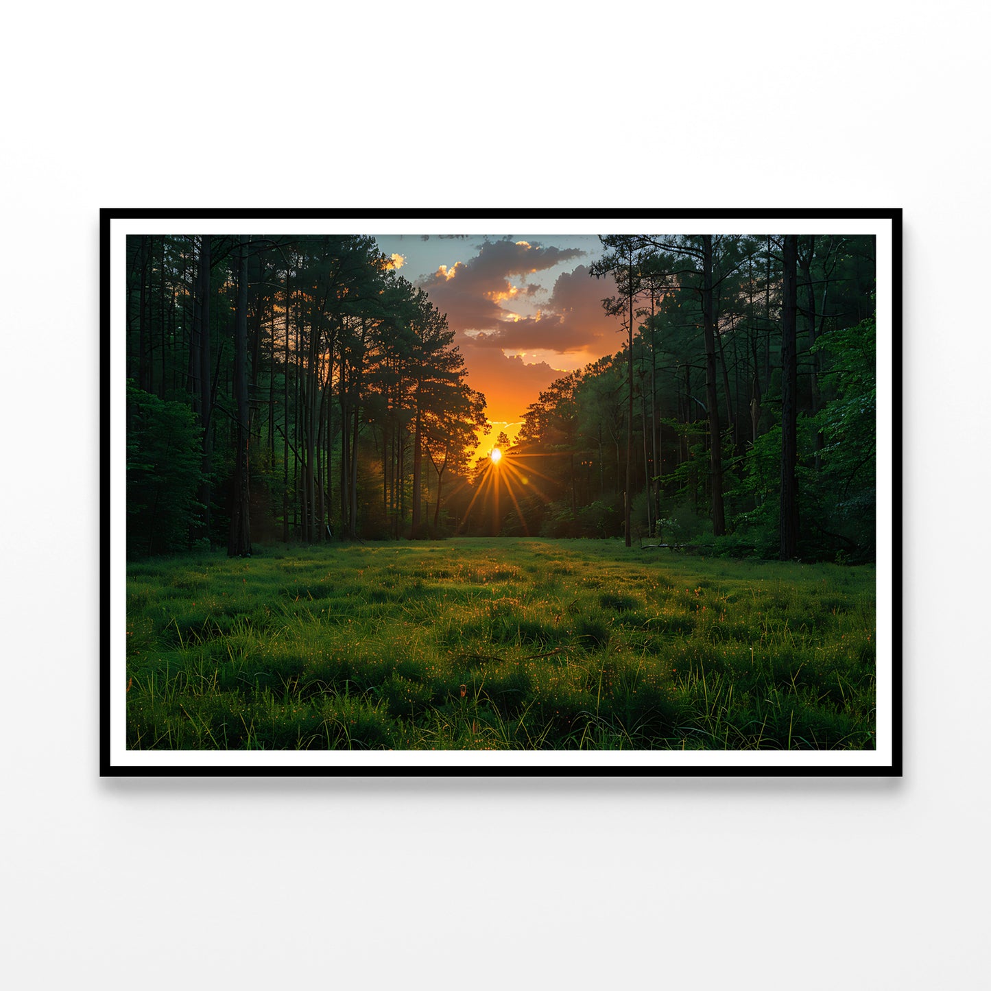 Sunrise in the Forest Home Decor Premium Quality Poster Print Choose Your Sizes