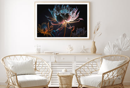 Close-Up of a Flower at Night Home Decor Premium Quality Poster Print Choose Your Sizes