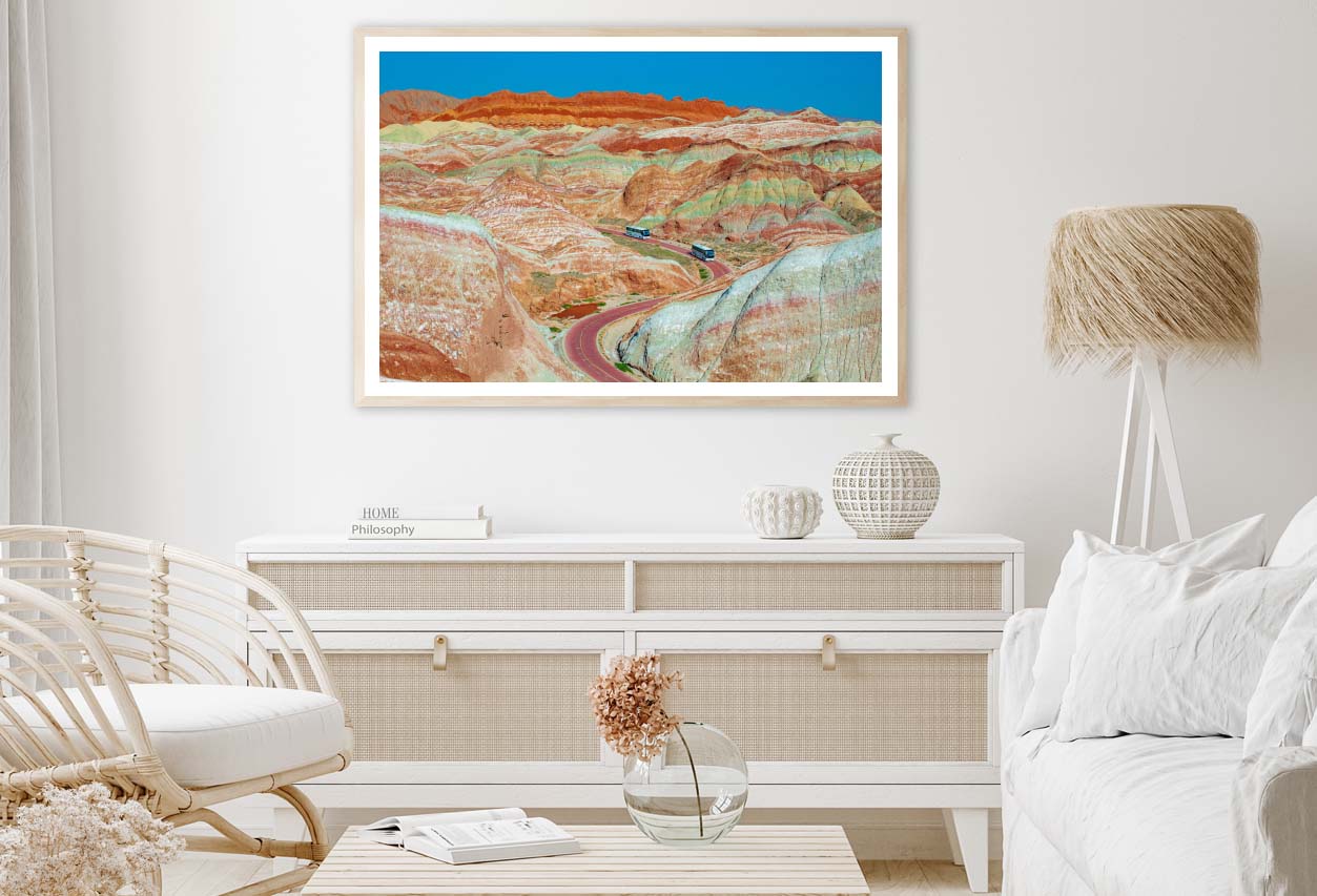 Geological Park Scenery in Zhangye Gansu China Home Decor Premium Quality Poster Print Choose Your Sizes