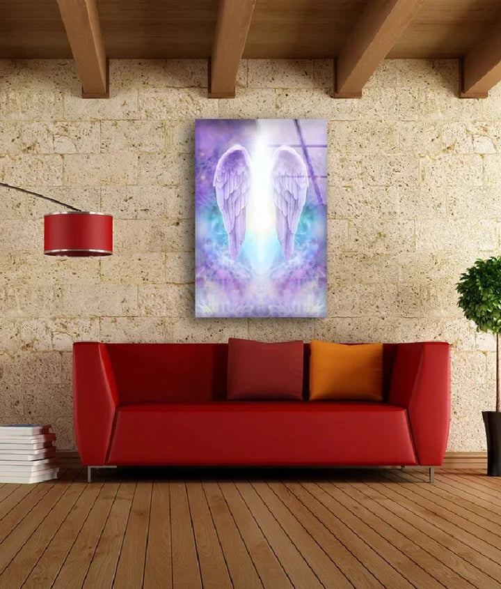 Angel Wings Colorful UV Direct Aluminum Print Australian Made Quality