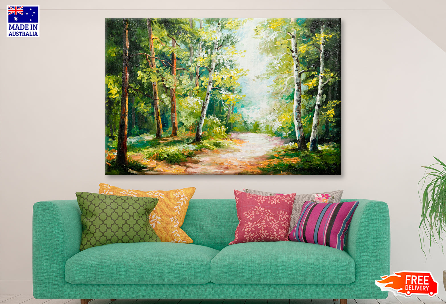 Summer Forest Oil Painting Limited Edition High Quality Print