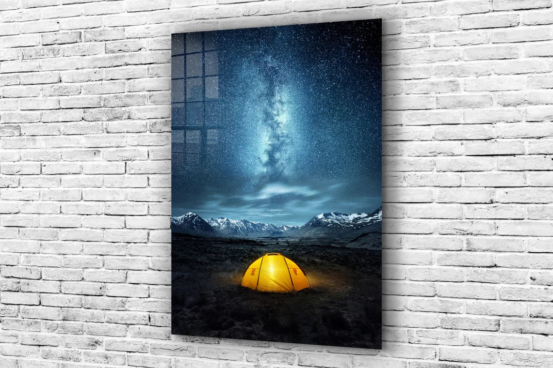 North Pole Galaxy Sky UV Direct Aluminum Print Australian Made Quality