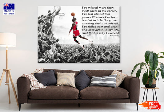 'I Succeed' Basketball Quote Print 100% Australian Made