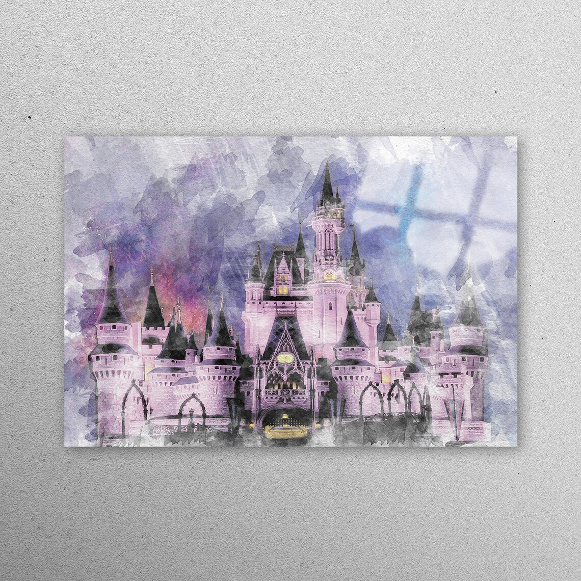 Cinderella Castle Acrylic Glass Print Tempered Glass Wall Art 100% Made in Australia Ready to Hang